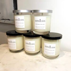 5 Candles on Table